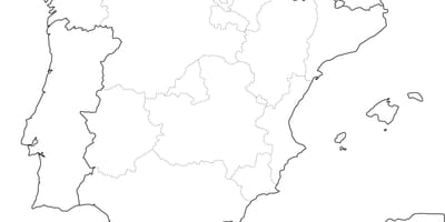 Simples mapa da Espanha