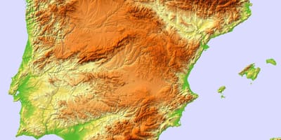 Mapa da Espanha socorro