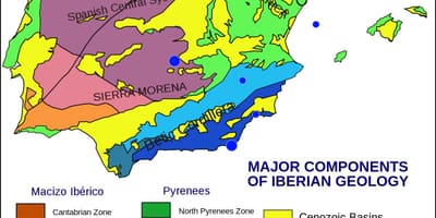 Mapa da Espanha geológico