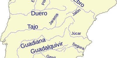 Espanha rio mapa